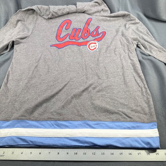 Genuine Merchandise Men's Size Large Hoodie Lightweight Chicago Cubs Gray NWOT - Picture 8 of 12